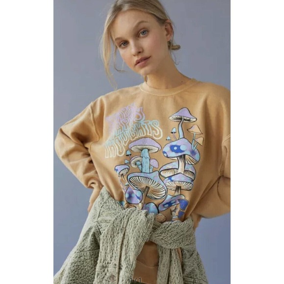 Urban Outfitter Project Social T Warm Happy  Sweat Shirt - Picture 1 of 6